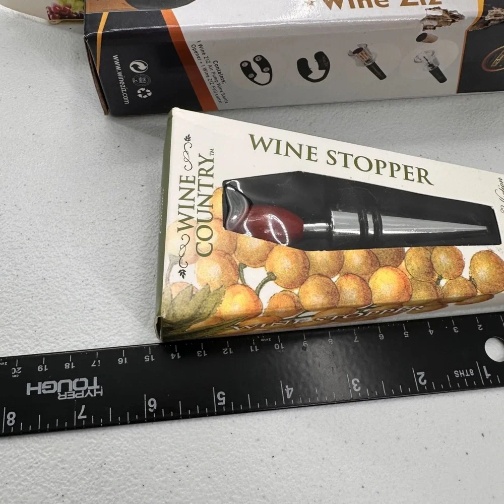 Wine Accessory Gift Set Stainless Steel‎ Chiller Air Pressure Opener Stopper